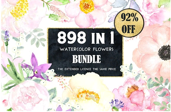 [Creativemarket] Watercolor flowers BUNDLE_0.png